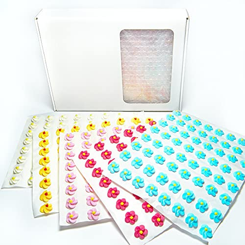 ITALIAN PIE - Fiori in zucchero per decorazioni di torte, gelati e dolci in genere - 320pz. MADE IN ITALY