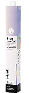 Cricut 2008680 Smart Iron-On Heat-Transfer Vinyl 1 Sheet Holographic Translucent Blue 0.9m (3ft)