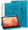 GLANDOTU Custodia per Huawei Mediapad M5 lite 10 Cover con pellicola protettiva e pennino - Ultra Sottile Flip Pelle PU Case Huawei Mediapad M5 lite 10 pollici Custodia (blu)