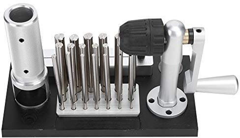 Jump Ring Maker,Edelstahl-Mehrzweck-Metallformungs-Dapping-Set Manuelles Biegen von Ring Maker Ringwerkzeug mit 20 Stück Dornen Schmuckherstellung für Schmuckhersteller
