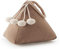 Inofix - Tope de puerta - Decorativo con forma de Saco- Uso interior - Peso de 1 kg para estabilidad sin dañar el suelo - Color Beige