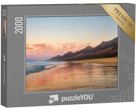 puzzleYOU: Puzzle 2000 Teile „Endloser Strand von Cofete, Fuerteventura, Kanarische Inseln“ – aus der Puzzle-Kollektion Fuerteventura