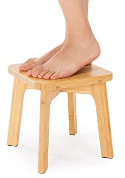 PELYN PYN1020-1 Hocker aus Bambus, 25,4 cm hoch