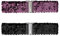 Allegra K Damen Glitter Stretch Taillengürtel Interlock Schnallen Pailletten Dekor Breite Elastische Gürtel 2 STÜCKE Dunkelviolett 60cm/23.62