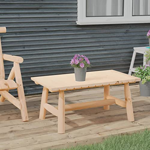 Tidyard Couchtisch Sideboard Beistelltisch Nachttisch Telefonständer Wohnzimmermöbel Wohnzimmertisch Modern für Wohnzimmer, Schlafzimmer, 90x50x41 cm Massivholz Fichte