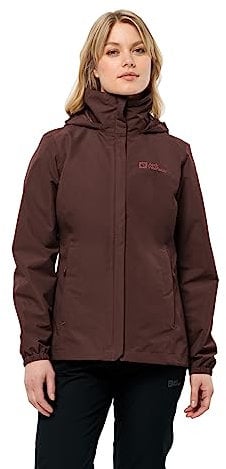 Jack Wolfskin Damen Stormy Point 2l Jkt W Jacket, dark maroon, XXL EU
