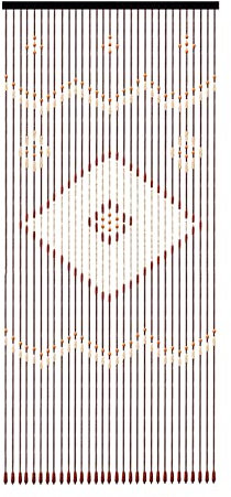 ERnonde Türvorhang Bambusvorhang Insektenschutz Perlenvorhang FadenvorhangFür Schlafzimmertür, Badezimmertür, Küchentür, Arbeitszimmertür 90 X 208cm,31 Linien