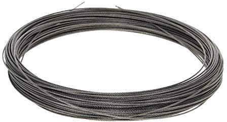 Filo In Acciaio Inox 1 mm / 1,2 millimetri Diametro cavo di acciaio del filo 304-acciaio inossidabile flessibile fune metallica 5~54m lungo morbido sollevamento cavo 321 (Size : 1.0mm x10m)