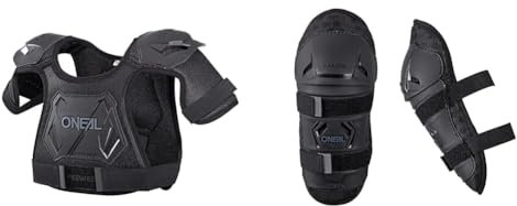 O'NEAL | Brustprotektor | Kinder | Motocross Enduro & Oneal Peewee Kids Knee Guards M/L Black