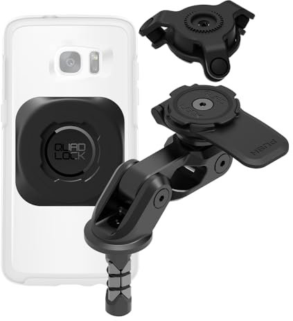 QUAD LOCK Soporte móvil Moto Pro para Tubo de dirección con Amortiguador de Vibraciones y Adaptador Universal mag