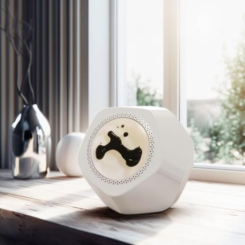 XHSMYXGS Ferromagnet Fluid Speaker with Music Visualization, Wireless Bluetooth 5.1 Speaker, for Home Office Decor (White)