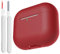 KOKOKA Custodia Case Compatibile con AirPods 3 2021 con Kit di Pulizia, Case Cover Protettiva in Morbido Silicone per Airpods Terza Generazione con LED Anteriore Visibile, senza Moschettone, Burgundy