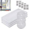 Mosquito Netting, 130 * 150 cm, 3 Pack Window Nets to Keep Bugs Out, Fly Screen Window Adjustable DIY, Self-Adhesive Insect Mesh Curtain Fly Bug Bee Protector Screen, for Multiple Windows