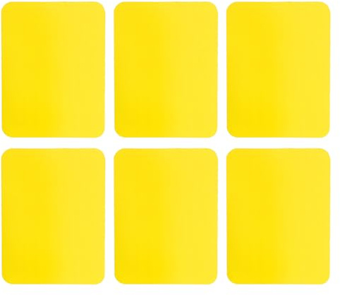 sourcing map 6Pcs Iron on Patches for Clothing Repair, Mending Fabric Repair Patch Cotton for Clothes Pants Bags, 5x4 Inch Yellow