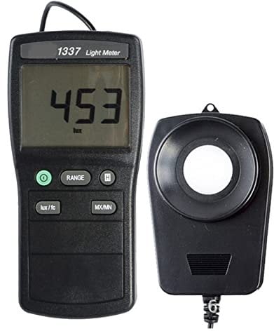 MKHFP Belichtungsmesser 1337 Photometer Digitales Beleuchtungsmessgerät 2000 FC Helligkeitsmelderphotometer für die Gestaltung von Bühnenbildern, die Fabrik(1 UK)