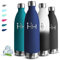 Gourde Isotherme, Gourde 1l, Sans BPA, Gourde Sport, 24h Froid & 12h Chaud, Gourde Inox, Anti Fuite, Bouteille Isotherme, Facile à Transporter, Gourde Acier Inoxydable, pour Voyage, Camping, Randonnée