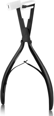 Pinza professionale per extension a nastro - In acciaio inox con punte in silicone, per salon e uso domestico