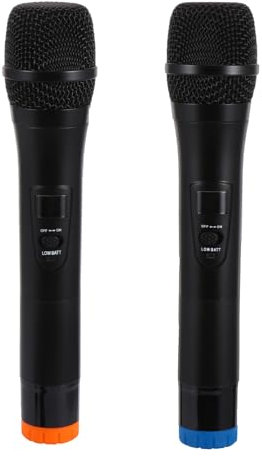 OFFSCH 3pcs Wireless Microphone Speaker System for Home and Stage Use Handheld Mic No Battery Required for Wireless Mic Performances