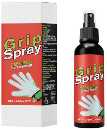 Lunaobrik Colle à gants pour gardien de but - Amélioration des performances pour les gardiens de but - 120 ml - Spray adhésif résistant à la transpiration - Longue durée - Pour temps humide - Football