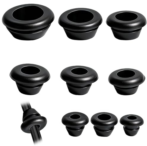 LOLANIUT 90 passacavo in gomma, set di 9 misure, 3 – 14 mm, con beccuccio in gomma e guarnizione in gomma, rotondo, passacavo impermeabile per la protezione dei cavi, bocchetta per cavi e