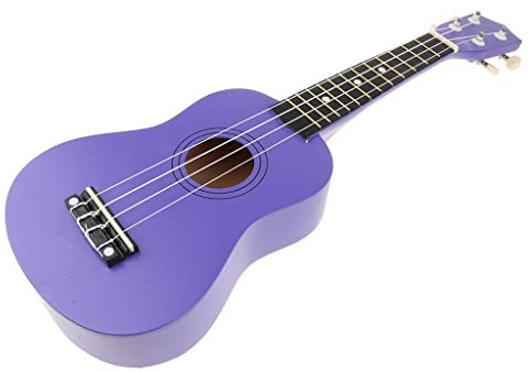 Zxpjkyu Ukulele da 21 Pollici, Chitarra, Mini Strumento in Legno con Corde in Nylon, Giocattolo Musicale Adatto a Bambini, Adulti E Principianti, Reg, Viola Scuro