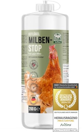 AniForte Kieselgur für Hühner & Geflügel 200g – Reine Diatomeenerde Kieselgurpulver, Kieselerde Pulver für Hühner in Stäubeflasche, ohne Chemie für Bio-Betriebe geeignet