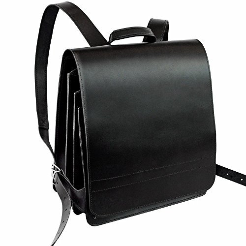 Jahn-Tasche – Sehr Großer Lederrucksack/Lehrer-Rucksack Größe XL aus Leder, Schwarz, Modell 670