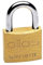 Vachette Cadenas à clé Atlas en Laiton 25 mm - 1320-25/SC - Résistance anti traction, Usage intérieur et extérieur, 2 Clés incluses