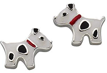 Zeeme for Kids Kinder Ohrringe 925/- Sterling Silber 0,6cm Glänzend weiß 371220297R