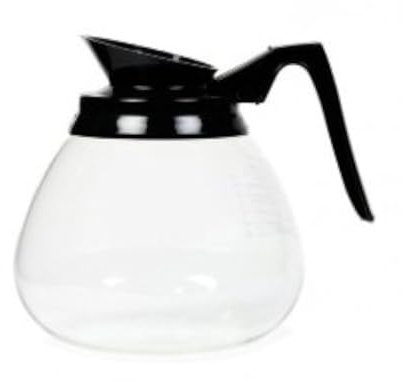 1 x 64 Oz Glass Decanter c/w Black Handle & Spout (Decanter/Coffee Jug/Glass Coffee Decanters/for Use with Coffee Filter Machine)