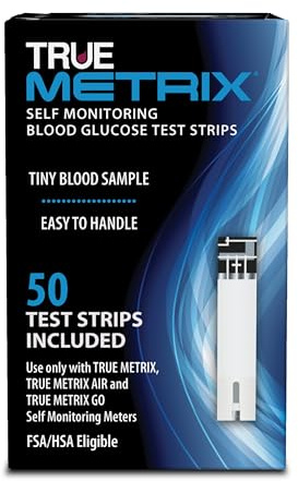 TRUE METRIX Self Monitoring Blood Glucose Test Strips, TRUE METRIX Family of Self Monitoring Blood Glucose Meters, 50 Count