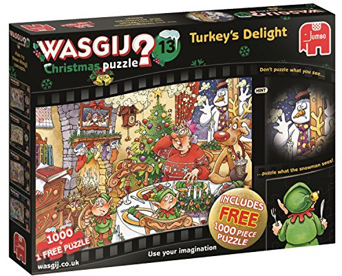 Jumbo Wasgij 19148 Christmas 13 Turkey's Delight Jigsaw Puzzle (2 x 1000-Piece)