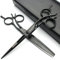 6 Zoll/ 7 Zoll Haarschneideschere set，haarschere，ausdunnschere SHARONDS 440C Schwarz (6 zoll 2Stück- A)