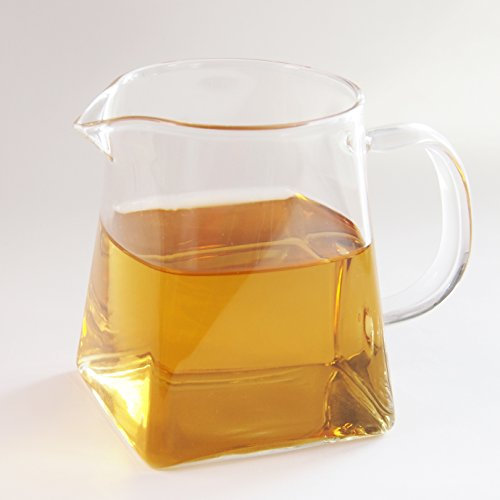340.2 g Pitcher Glass Tea Pitcher Small Glass Pitcher High Temperature Resistant Clear Glass Tea Cup Chinese Kungfu Teaset 350ml Fair Cups with Handle Cha Hai Gong Dao Bei Gongfu Teaware Drinkware
