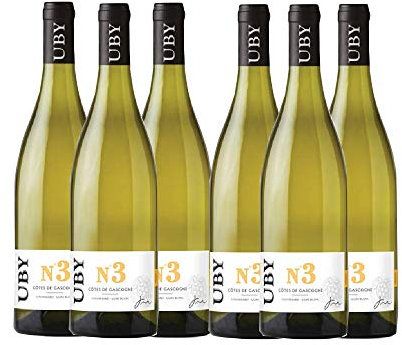 UBY Domaine N3 Colombard-Ugni Vin Blanc 0.75 L - Lot de 6