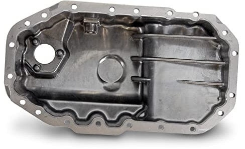 BESTPRICE 1x coppa dell'olio in alluminio Compatibile con SEAT CORDOBA (6L2), IBIZA III (6L1), SKODA FABIA 1, OCTAVIA 2, VW BORA, CADDY, GOLF 4, GOLF PLUS V (5M1, 521), GOLF 5 (1K1), NEW BEETLE, POLO
