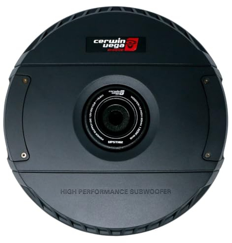 Cerwin Vega VPSTX12 - Subwoofer de neumático de repuesto activo poco profundo de 12 pulgadas, 600 vatios