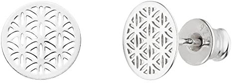 Ohrstecker Lebensblume Blume des Lebens 925 Silber