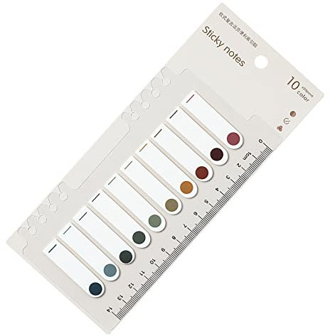 Haftstreifen Plastik,Klebezettel Klein,Sticky Tabs,Pagemarker,Klebemarker,Haftmarker Plastik,Haftnotizen Klebezettel,Einmerker Kleine,200 Stück,10 Farben (Stil 3)