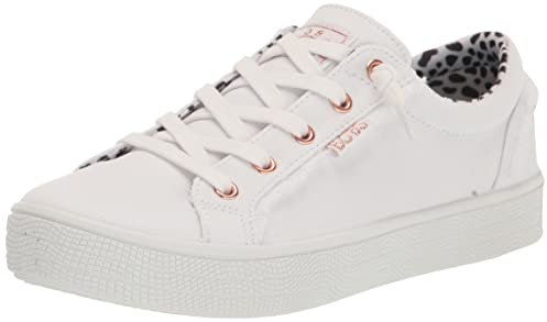 Skechers Women's Bobs B Extra Cute 2Cute4U Trainers, White Canvas, 8 UK