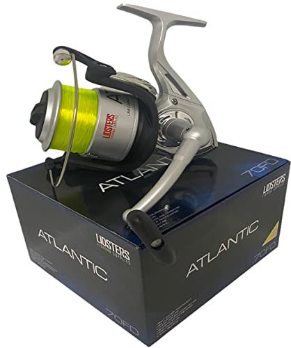 Große Atlantic 7000 FD Meeresangeln, Strandrolle und gelbe Schnur 70