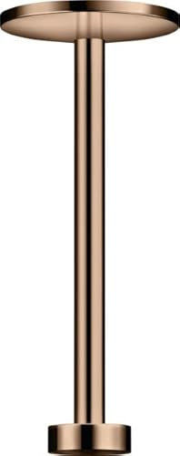 hansgrohe AXOR One Deckenanschluss 300 mm für Duschkopf 280 2 Strahlarten, 48496300, Farbe: Polished Red Gold