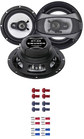 Crunch GTI62 Lautsprecher mit Einbauset passend für Citroen C4 Grand Picasso ab 2006 Türen vorne/hinten 360 Watt 165mm 2 Wege Koax