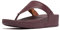 Fitflop Damen Lulu Zehensteg aus Leder Sandale, rot, 39 EU