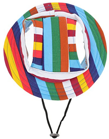 FRCOLOR Haustier Sonnenhut Für Kleine Hunde Und Katzen Verstellbar Atmungsaktiv Und Leicht Idealer Sonnenschutz Für Sommer Zufälligen Farben Erhältlich