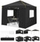 COBIZI Barnum Pliant 3x3m Tonnelle Pliante 3x3 Tonnelle de Jardin Exterieur Imperméable Professionnel Tente de Reception avec 4 Parois Latérales Tonnelle Tente UV 50+