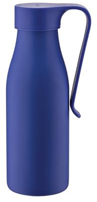 Alessi Away AST01 DAZ - Bottiglia Termica a Doppia Parete con Infusore e Filtro, in Acciaio Inossidabile 18/10 Colorato, 500 ml, Blu