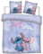 Bettwäsche für Doppelbett, Angel & Stitch, für Doppelbett, wendbarer Bettbezug, 240 x 220 cm + 2 Kopfkissenbezüge 65 x 65 cm, Polycotton