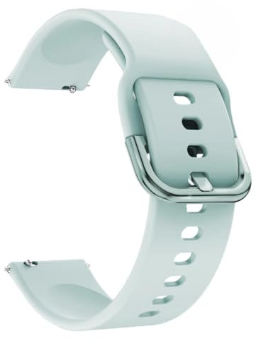 Genérico Correa UNIVERSAL compatible 19mm silicona hebilla Smartwatch - Negro rojo verde turquesa blanco - Turquesa