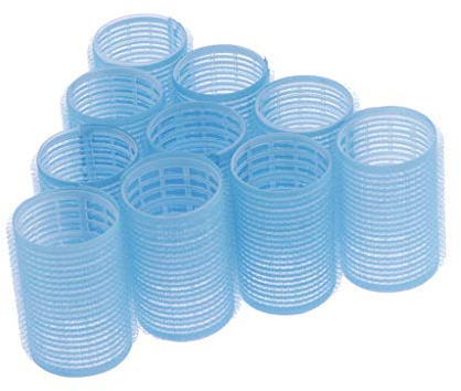 Lot de 10 bigoudis auto-agrippants pour boucles, ondulations, 40 mm